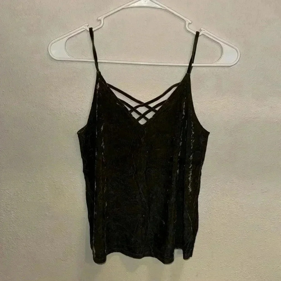American Eagle Outfitters Tops - Velvet Boho Strappy Tank by American Eagle